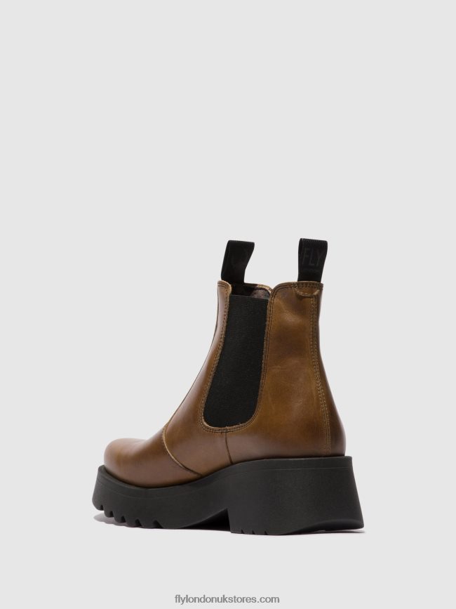 Chelsea Ankle Boots MEDI789 Women Fly London 4V24RT135 CAMEL