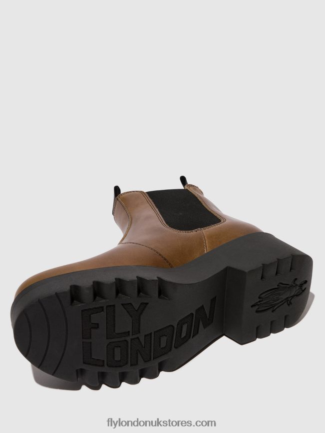Chelsea Ankle Boots MEDI789 Women Fly London 4V24RT135 CAMEL