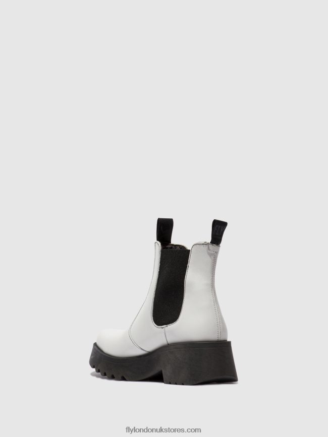 Chelsea Ankle Boots MEDI789 Women Fly London 4V24RT222 RUG OFFWHITE