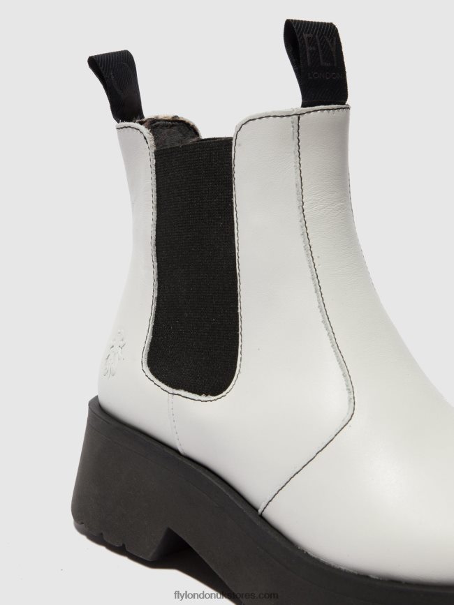 Chelsea Ankle Boots MEDI789 Women Fly London 4V24RT222 RUG OFFWHITE