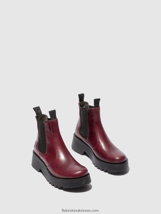 Chelsea Ankle Boots MEDI789 Women Fly London 4V24RT223 RUG PURPLE