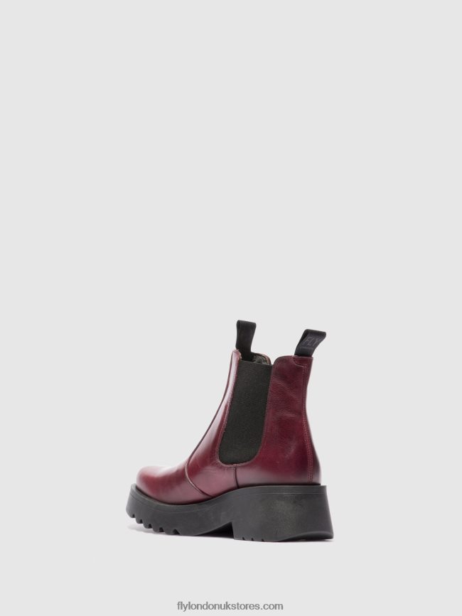 Chelsea Ankle Boots MEDI789 Women Fly London 4V24RT223 RUG PURPLE