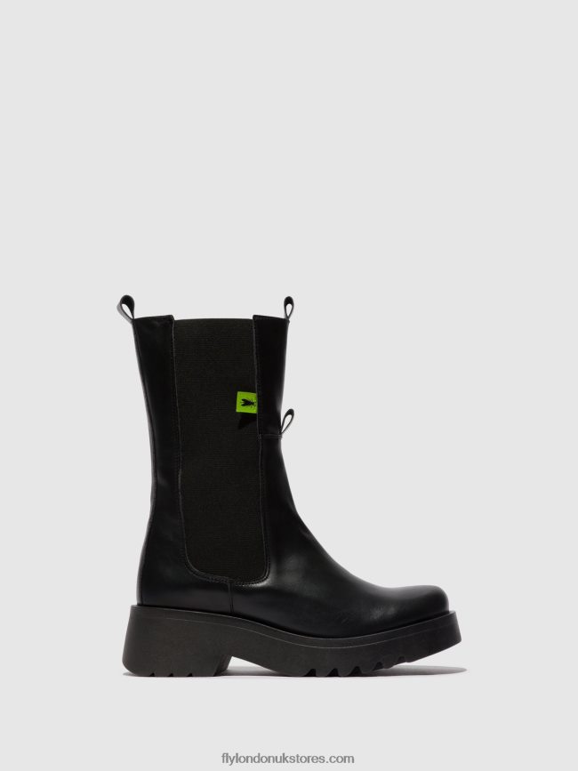 Chelsea Ankle Boots MIDE904 Women Fly London 4V24RT136 BLACK