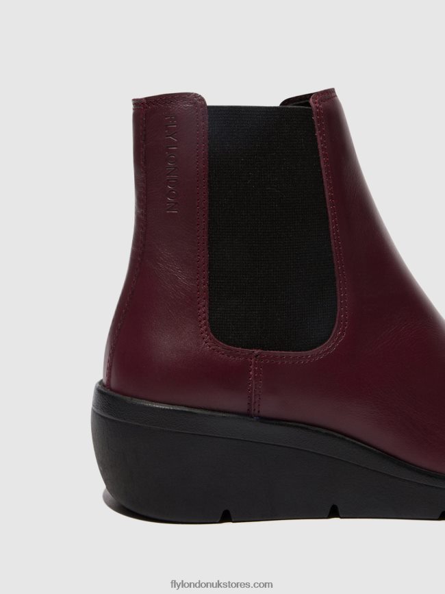 Chelsea Ankle Boots NOLA549 Women Fly London 4V24RT131 BORDEAUX