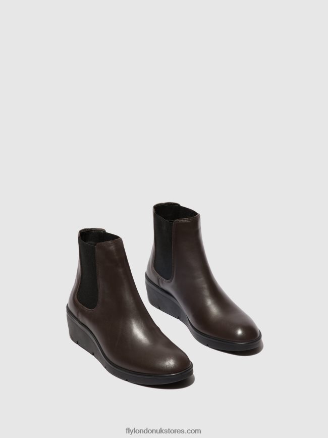 Chelsea Ankle Boots NOLA549 Women Fly London 4V24RT132 BROWN
