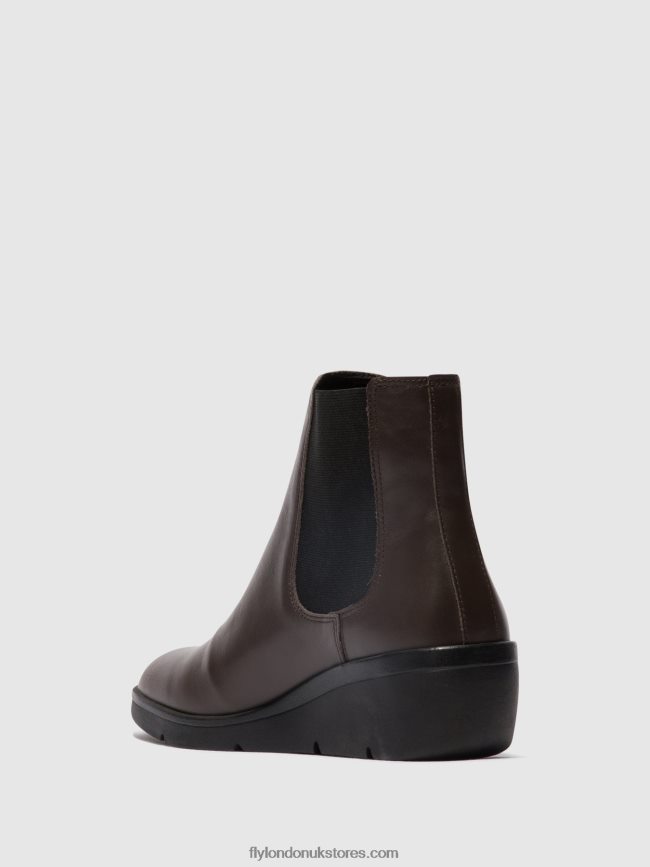 Chelsea Ankle Boots NOLA549 Women Fly London 4V24RT132 BROWN
