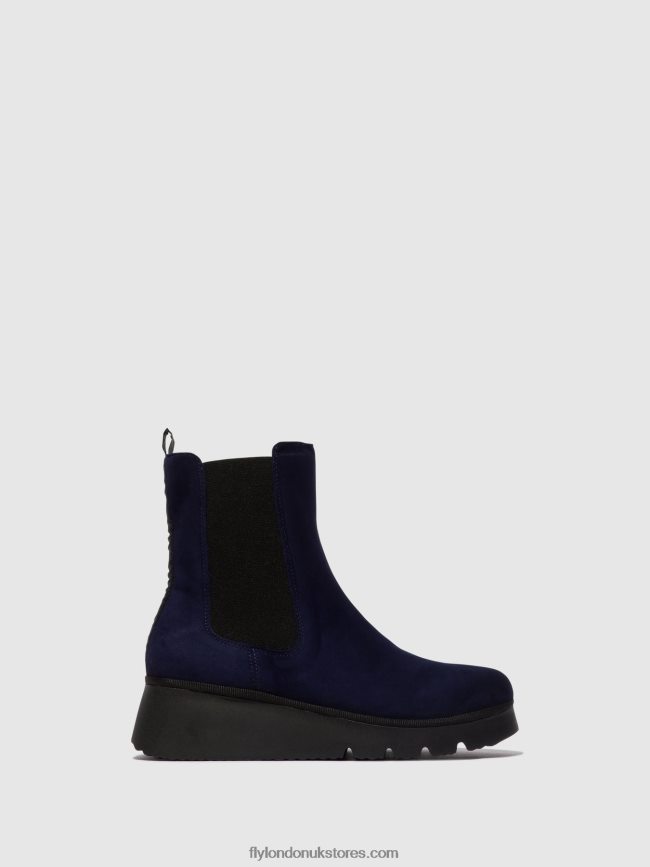 Chelsea Ankle Boots PATY405 Women Fly London 4V24RT127 NAVY
