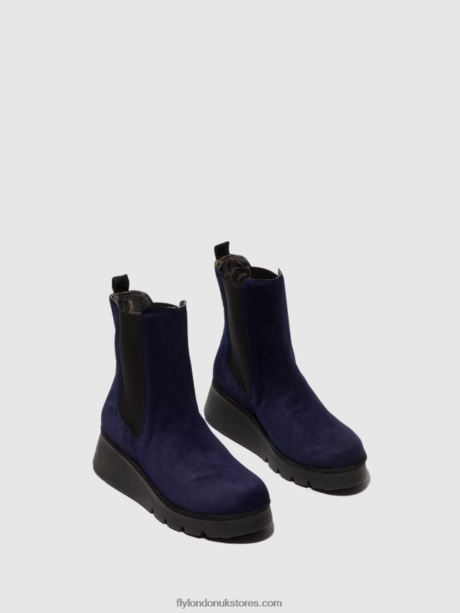Chelsea Ankle Boots PATY405 Women Fly London 4V24RT127 NAVY