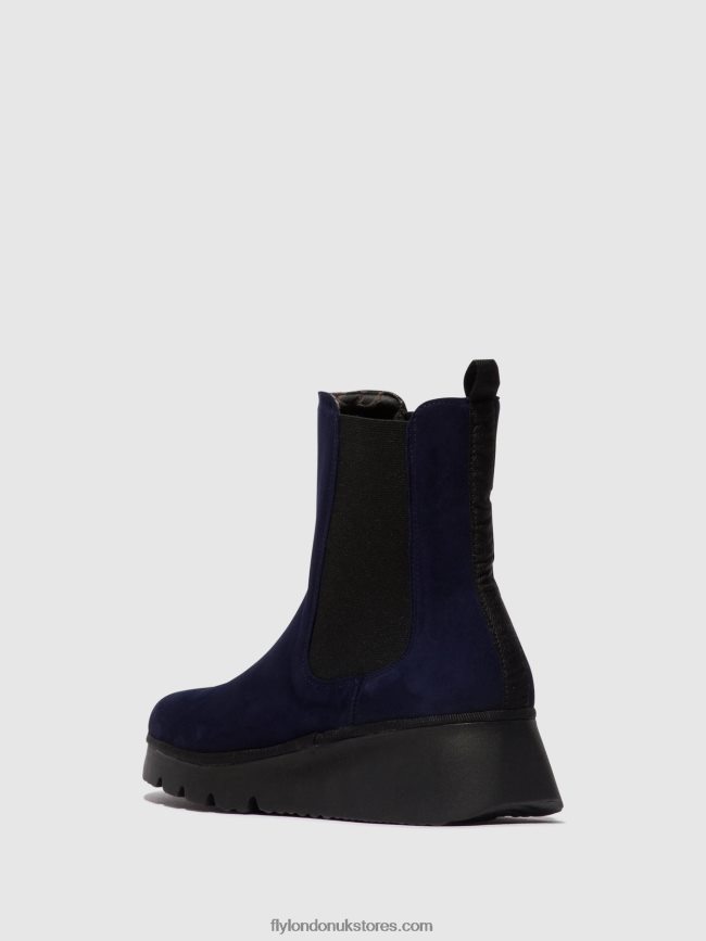 Chelsea Ankle Boots PATY405 Women Fly London 4V24RT127 NAVY