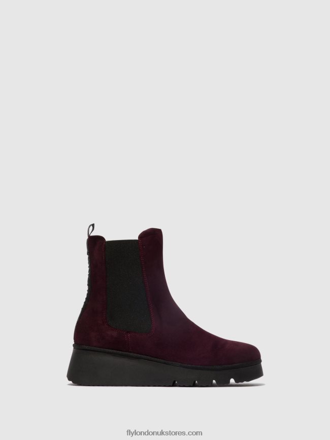 Chelsea Ankle Boots PATY405 Women Fly London 4V24RT128 WINE