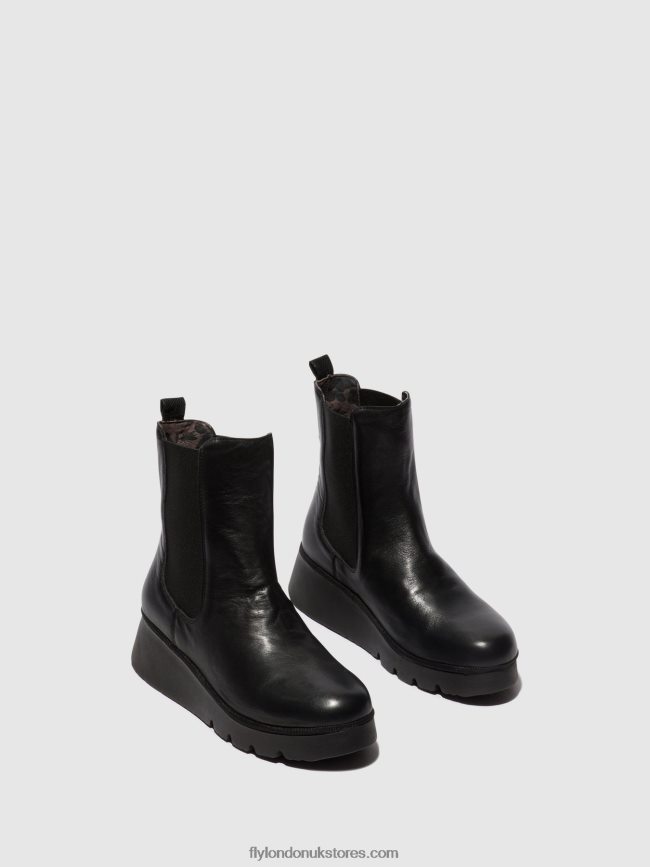 Chelsea Ankle Boots PATY405 Women Fly London 4V24RT9 BLACK