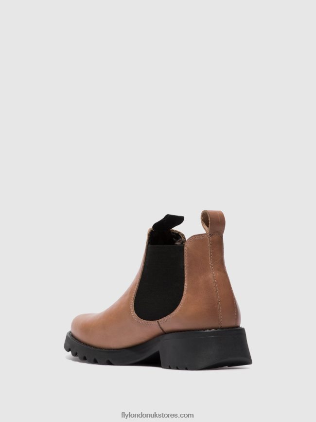 Chelsea Ankle Boots RIKA894 Women Fly London 4V24RT121 ROSE (BLACK SOLE)