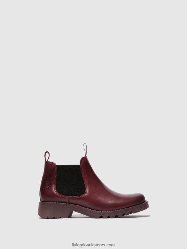 Chelsea Ankle Boots RIKA894 Women Fly London 4V24RT126 PURPLE (PURPLE SOLE)