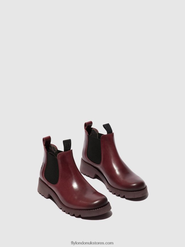 Chelsea Ankle Boots RIKA894 Women Fly London 4V24RT126 PURPLE (PURPLE SOLE)