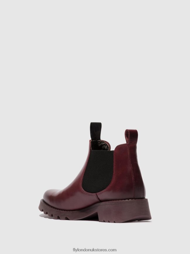 Chelsea Ankle Boots RIKA894 Women Fly London 4V24RT126 PURPLE (PURPLE SOLE)