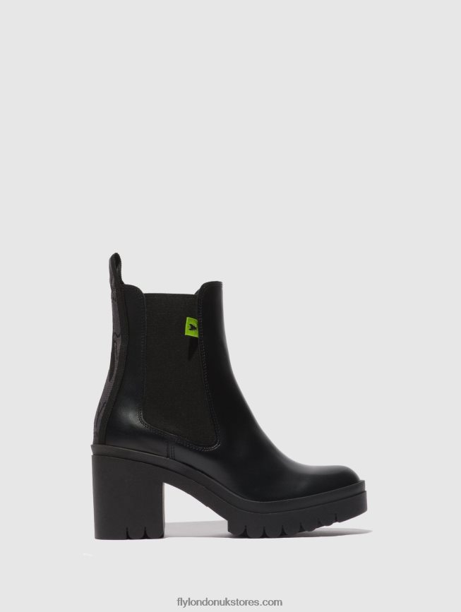 Chelsea Ankle Boots TAJE883 Women Fly London 4V24RT164 TUNDER BLACK