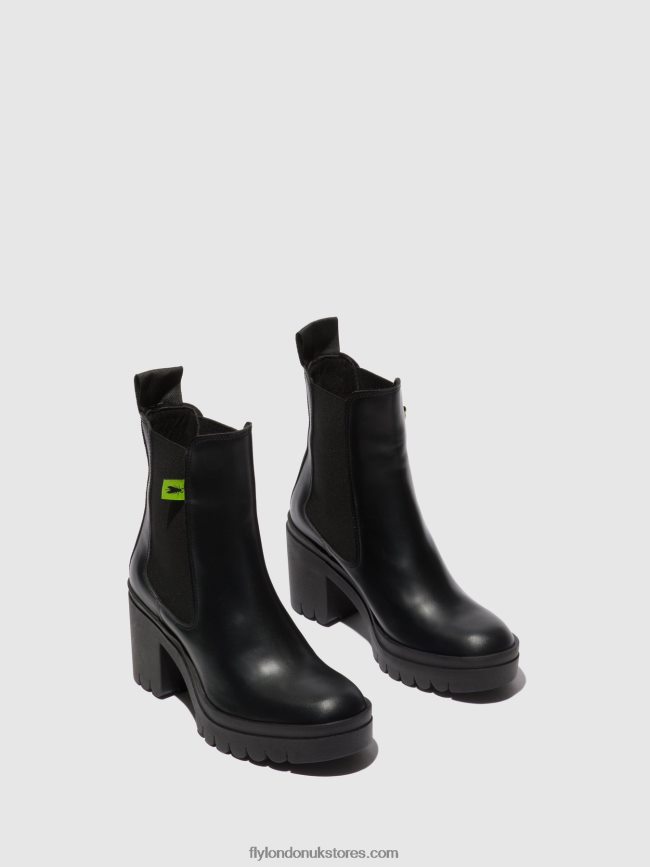 Chelsea Ankle Boots TAJE883 Women Fly London 4V24RT164 TUNDER BLACK