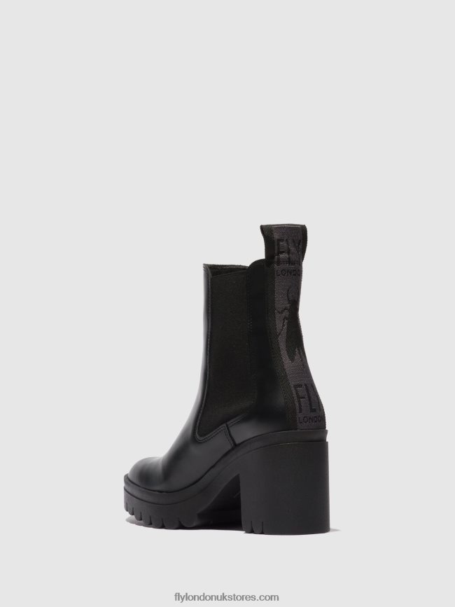 Chelsea Ankle Boots TAJE883 Women Fly London 4V24RT164 TUNDER BLACK