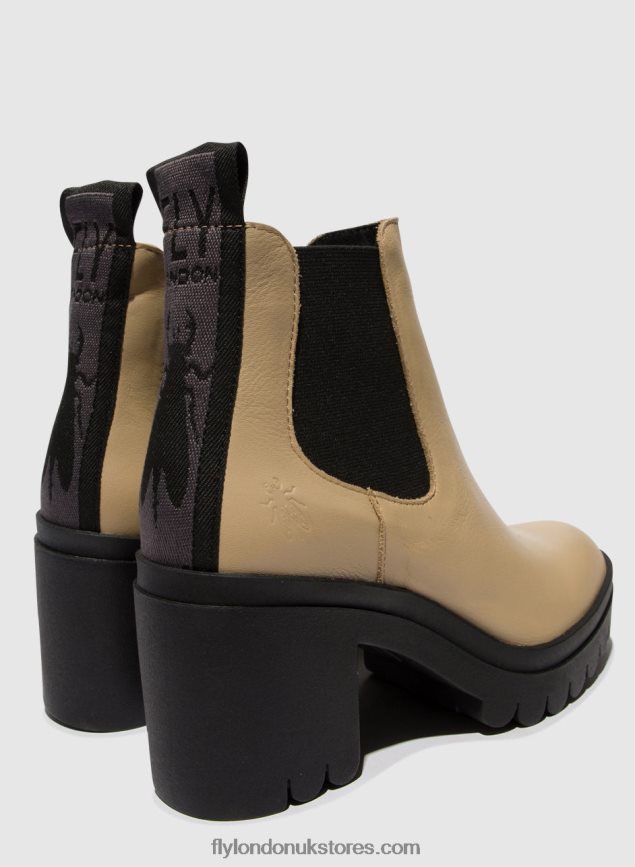 Chelsea Ankle Boots TOPE520 Women Fly London 4V24RT119 BEIGE