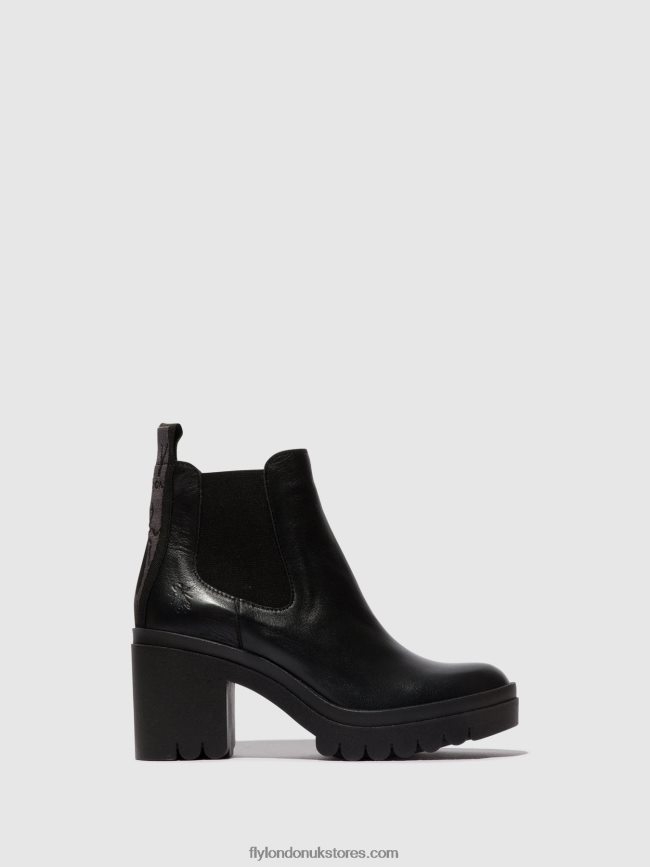 Chelsea Ankle Boots TOPE520 Women Fly London 4V24RT120 BLACK