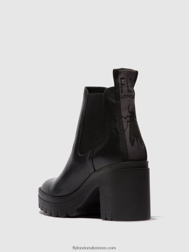 Chelsea Ankle Boots TOPE520 Women Fly London 4V24RT120 BLACK