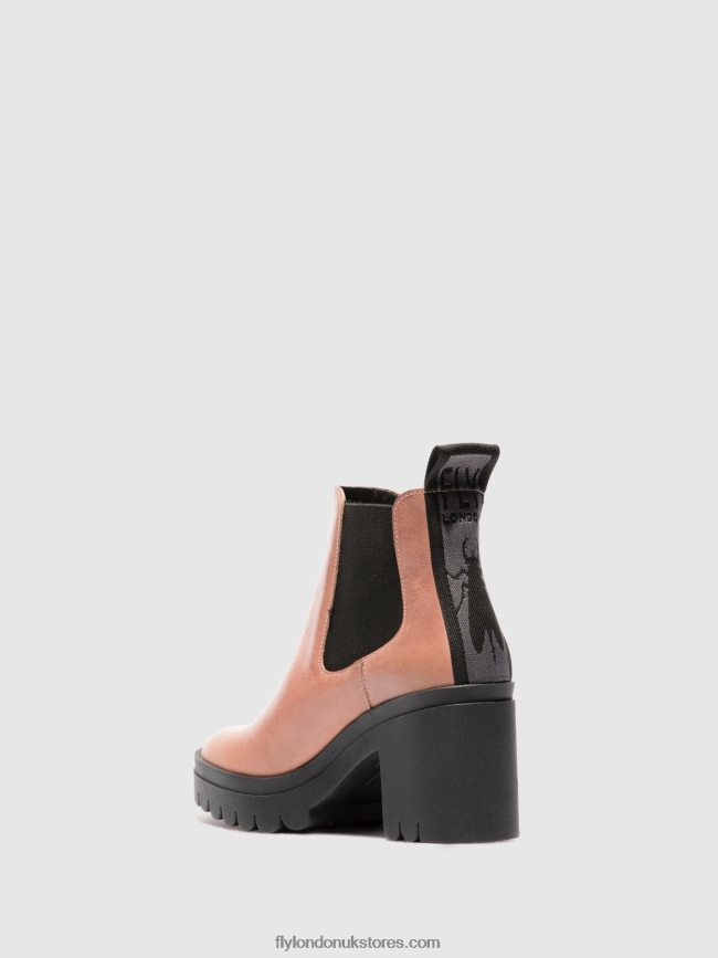 Chelsea Ankle Boots TOPE520 Women Fly London 4V24RT213 RUG ROSE