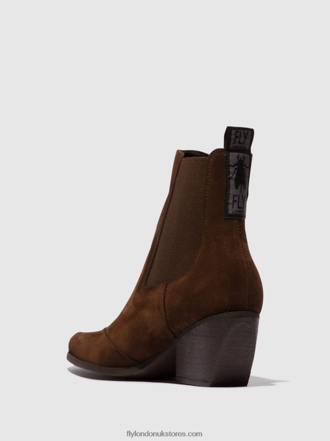 Chelsea Ankle Boots TORM911 Women Fly London 4V24RT114 CHOCOLATE