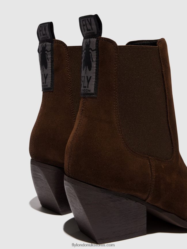 Chelsea Ankle Boots TORM911 Women Fly London 4V24RT114 CHOCOLATE