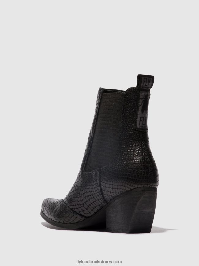 Chelsea Ankle Boots TORM911 Women Fly London 4V24RT122 BLACK