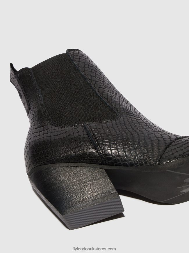 Chelsea Ankle Boots TORM911 Women Fly London 4V24RT122 BLACK