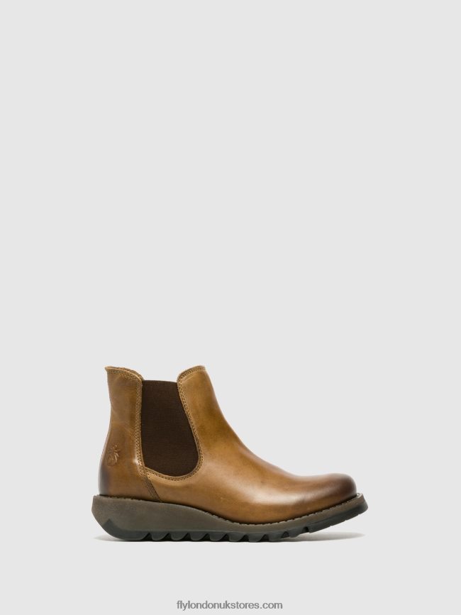 Chelsea Ankle Boots Women Fly London 4V24RT273 SALV CAMEL