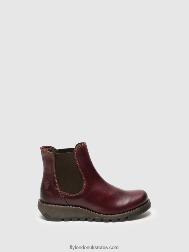 Chelsea Ankle Boots Women Fly London 4V24RT274 SALV PURPLE