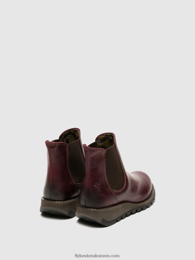 Chelsea Ankle Boots Women Fly London 4V24RT274 SALV PURPLE