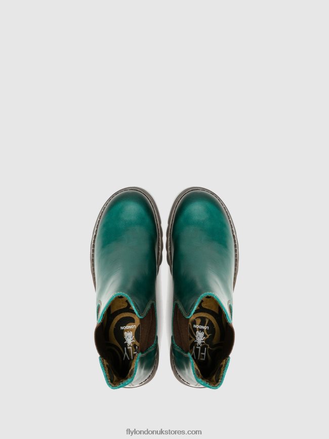 Chelsea Ankle Boots Women Fly London 4V24RT277 SALV PETROL