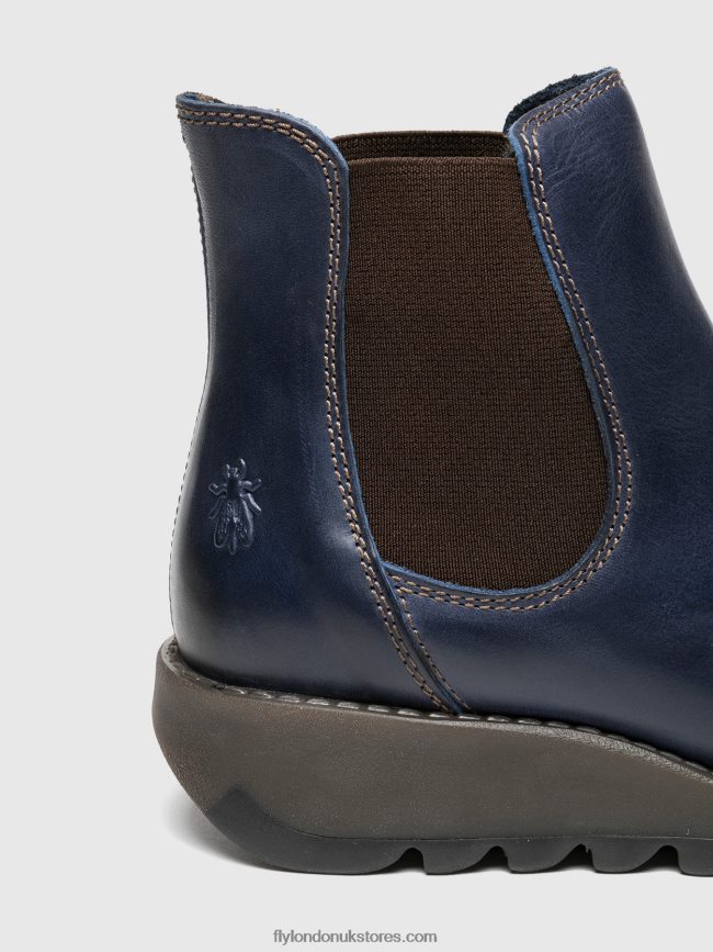 Chelsea Ankle Boots Women Fly London 4V24RT278 SALV BLUE