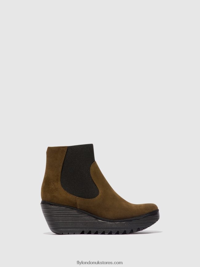 Chelsea Ankle Boots YADE398 Women Fly London 4V24RT116 SLUDGE