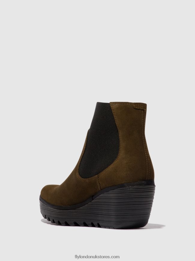Chelsea Ankle Boots YADE398 Women Fly London 4V24RT116 SLUDGE