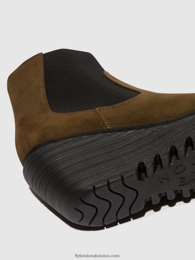 Chelsea Ankle Boots YADE398 Women Fly London 4V24RT116 SLUDGE
