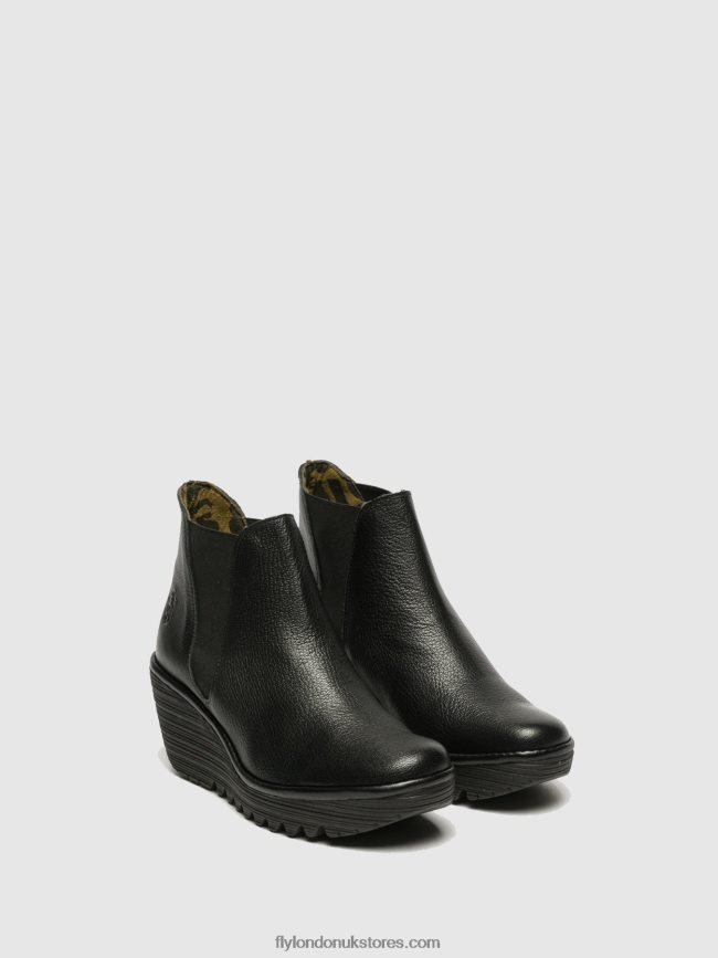 Chelsea Ankle Boots YOSS Women Fly London 4V24RT281 BLACK