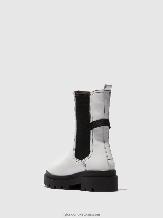 Chelsea Boots JUDY819 Women Fly London 4V24RT332 NAPPA WHITE