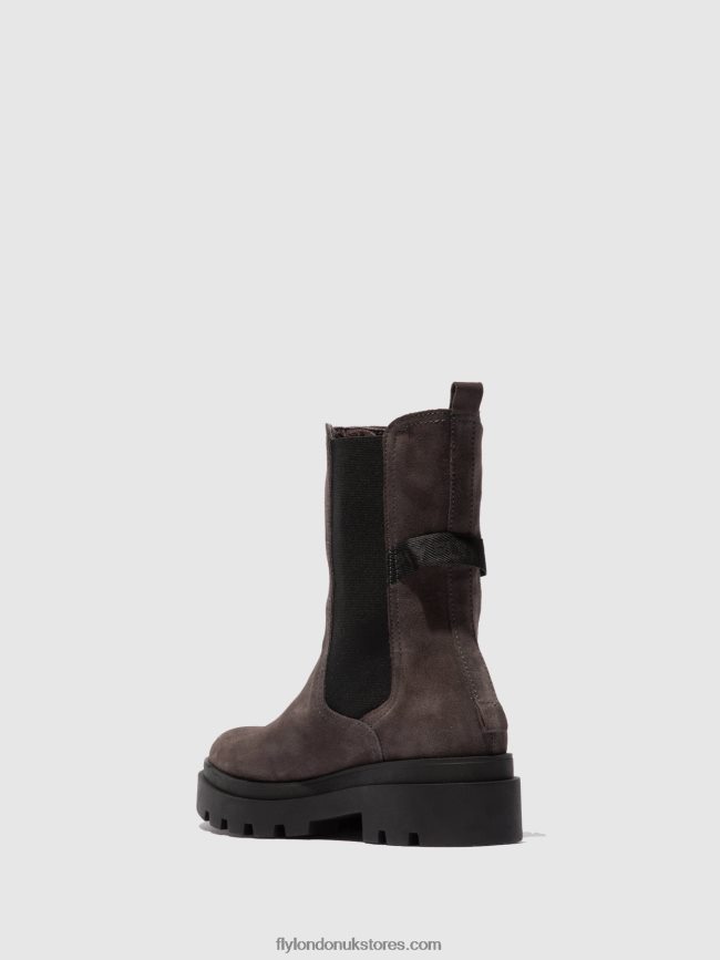 Chelsea Boots JUDY819 Women Fly London 4V24RT333 SUEDE GREY