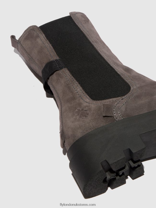 Chelsea Boots JUDY819 Women Fly London 4V24RT333 SUEDE GREY