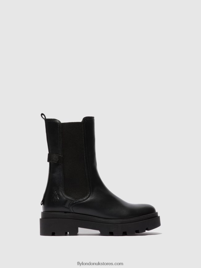 Chelsea Boots JUDY819 Women Fly London 4V24RT334 NAPPA BLACK