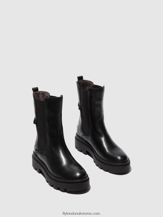 Chelsea Boots JUDY819 Women Fly London 4V24RT334 NAPPA BLACK