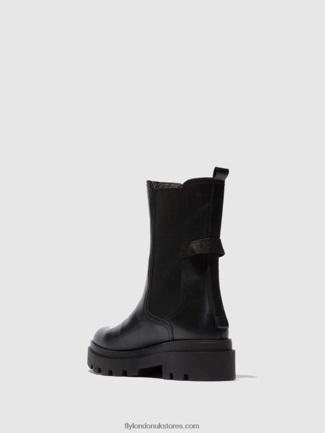 Chelsea Boots JUDY819 Women Fly London 4V24RT334 NAPPA BLACK
