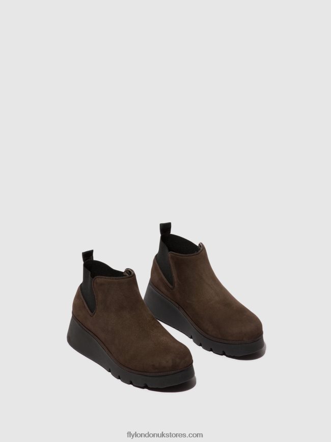 Elasticated Ankle Boots PADA403 Women Fly London 4V24RT112 DK. TAUPE