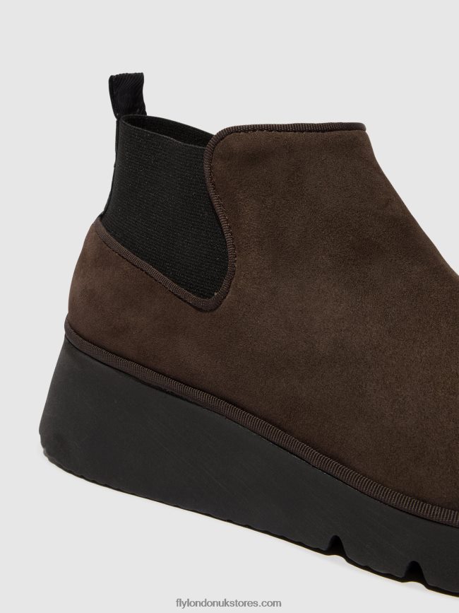 Elasticated Ankle Boots PADA403 Women Fly London 4V24RT112 DK. TAUPE