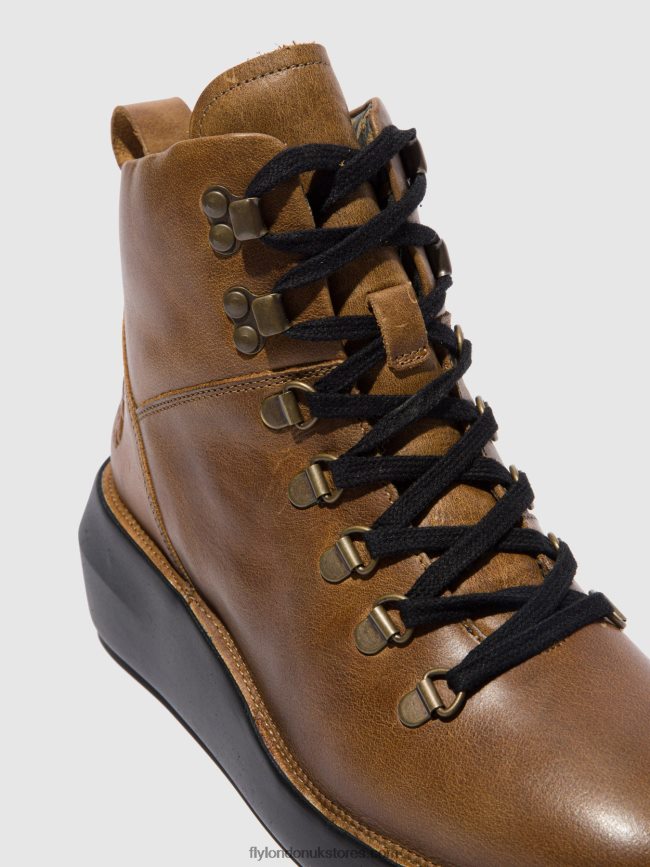 Lace-up Ankle Boots BIKA501 Women Fly London 4V24RT206 RUG CAMEL