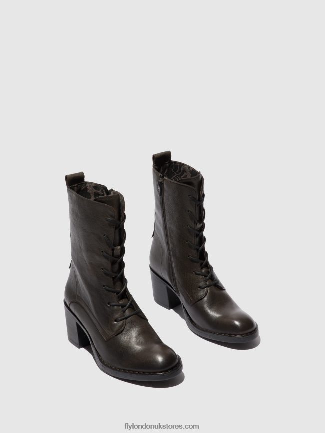 Lace-up Ankle Boots BLYA070 Women Fly London 4V24RT204 VERONA GROUND