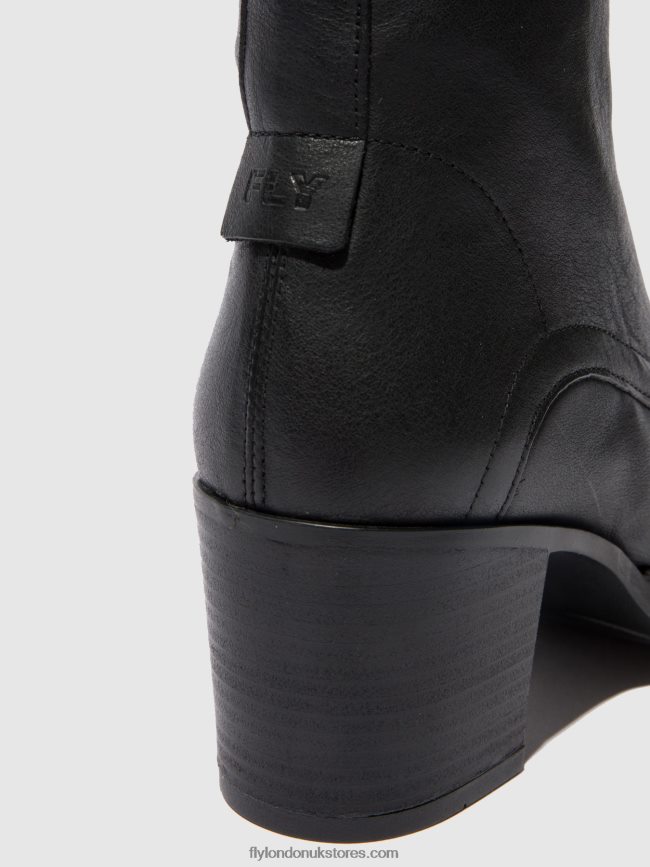 Lace-up Ankle Boots BLYA070 Women Fly London 4V24RT208 VERONA BLACK